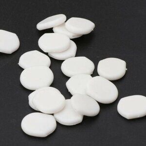 White Clip Slip Earring Comfort Pads Backs Findings 20 pcs